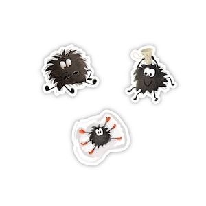 Cute spider vinyl sticker pack