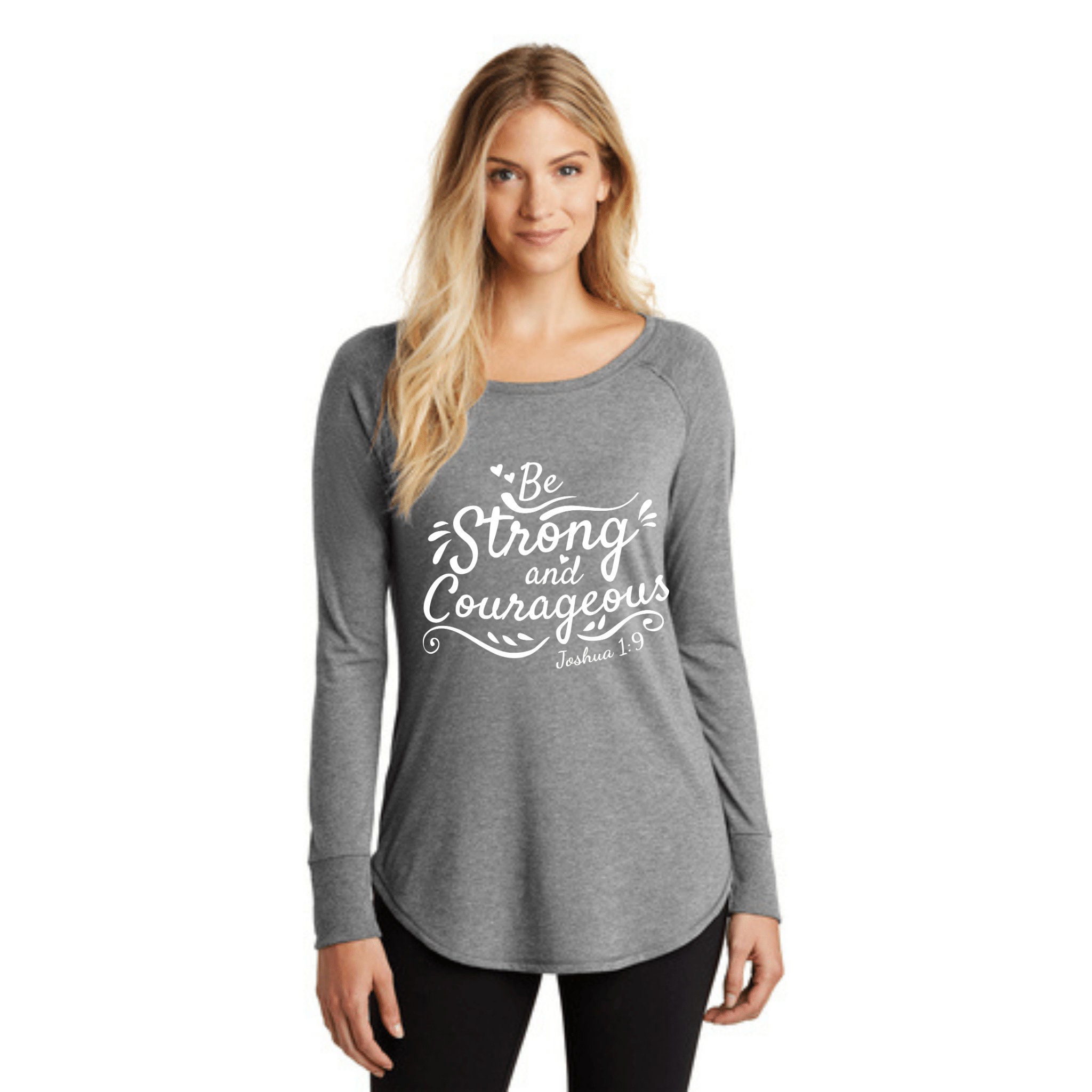 Be Strong & Courageous T-shirt Tunic - Etsy