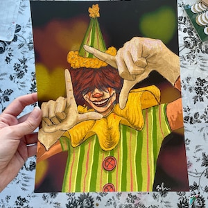 Camera Clown Matte Print (Multiple Sizes Available)