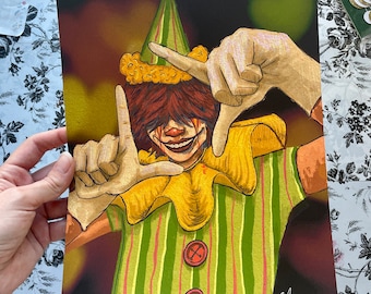 Camera Clown Matte Print (Multiple Sizes Available)