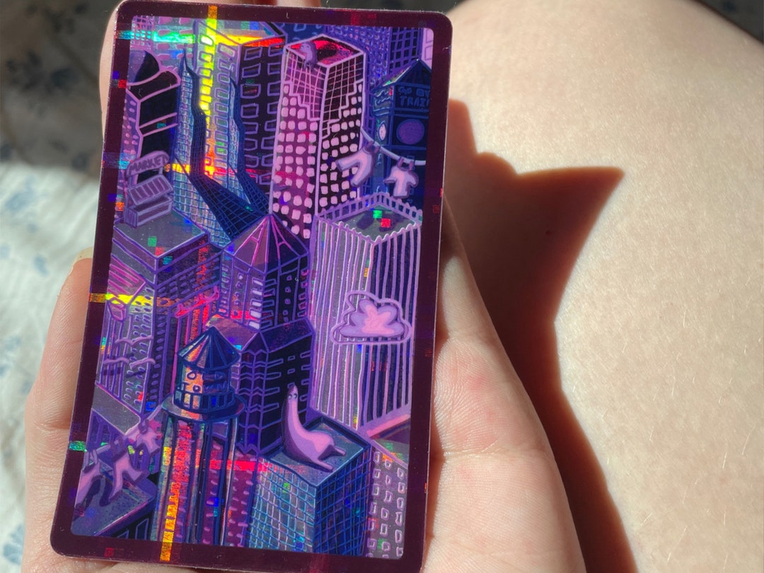 Portland Infinity Sticker Portland City Holographic Vinyl Sticker Waterproof Shiny Sticker for ...