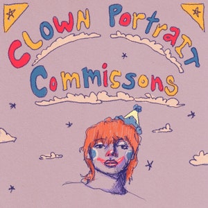 Clown Portrait Commissions (digital)