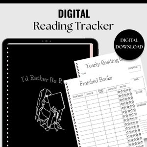 Reading Tracker, Digital Reading Journal, Reading Journal, Reading Journal Printable, Reading Journal Goodnotes, Reading Journal Digital