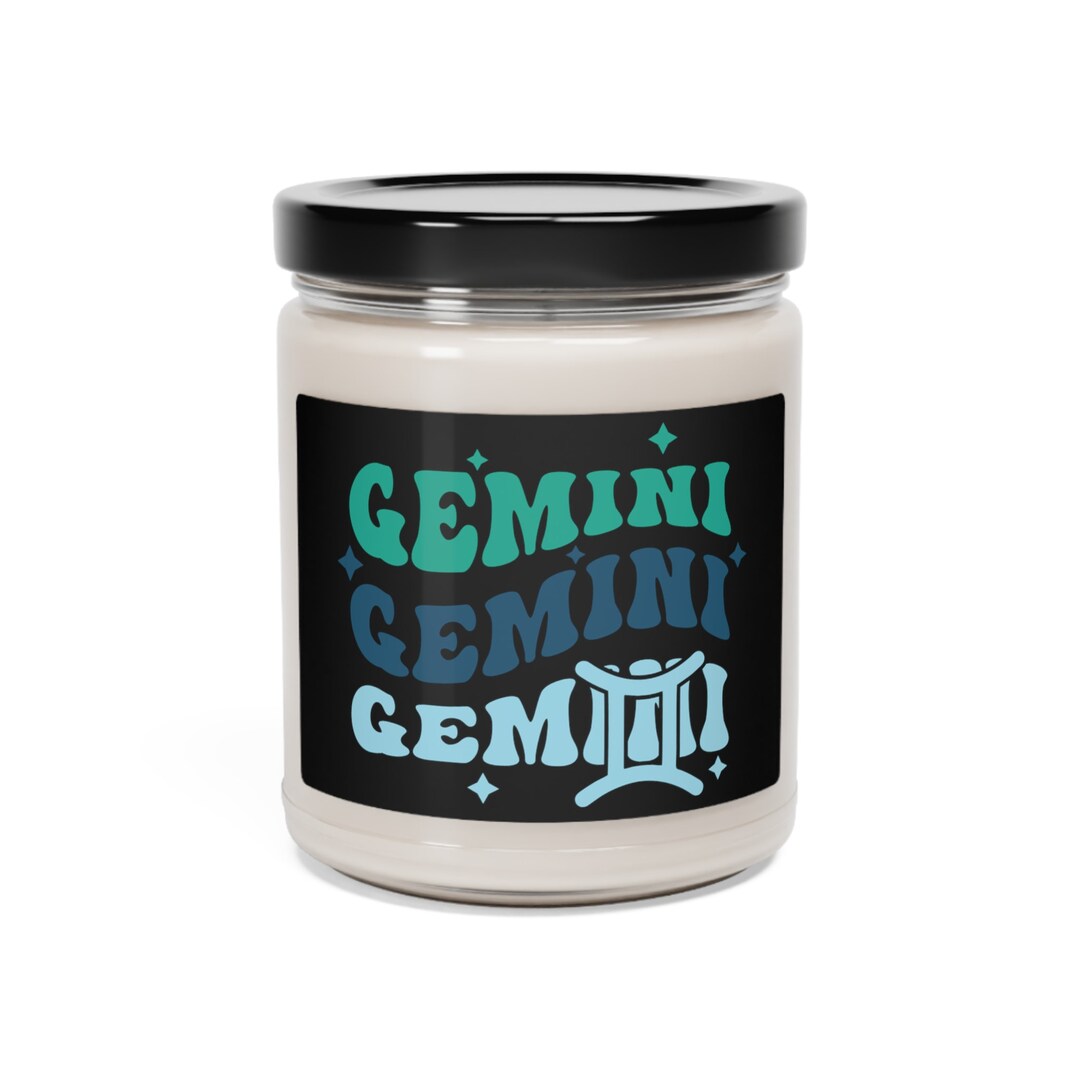 Zodiac Candle Gemini Candle Zodiac Sign Gift Soy Candle Etsy