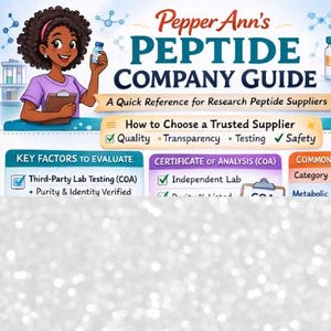 Pepper Ann's Trusted Peptide Suppliers