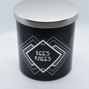 Bougie cocktail Bees Knees | Bougie Art Déco Prohibition Speakeasy des années 1920, 8 oz