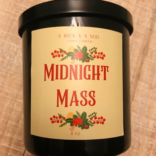Midnight Mass 8oz Vintage Christmas Holiday Candle