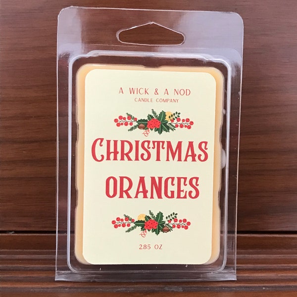 Christmas Oranges Clamshell Wax Melt
