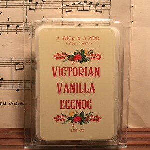 Cera derretida de ponche de huevo con vainilla victoriana, aroma navideño