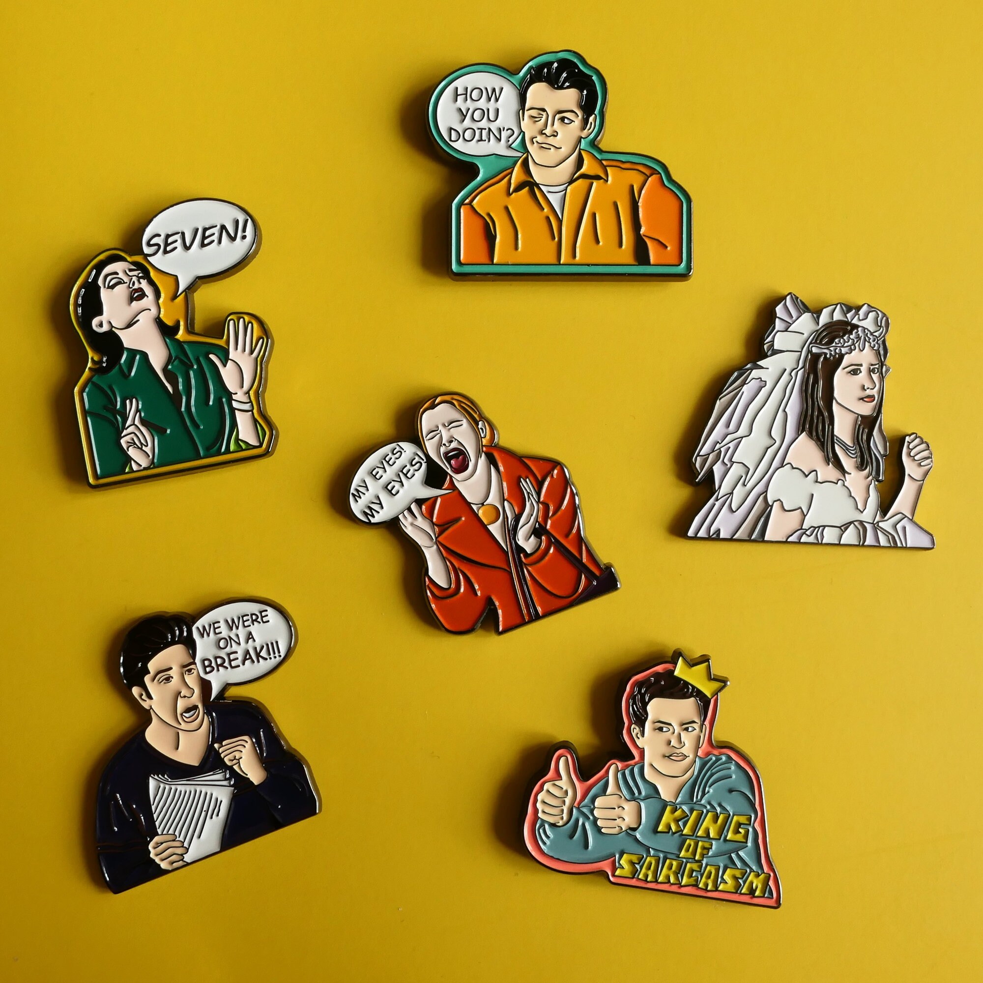 Phoebe My Eyes Enamel Pin Friends Tv Show Gift for Friends Etsy UK