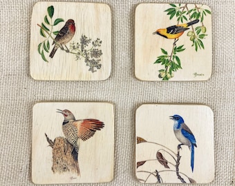 Backyard Bird Coasters