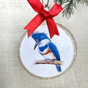 Bird Ornament - Belted Kingfisher