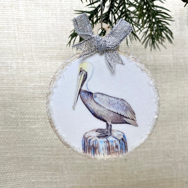 Bird Ornament - Brown Pelican