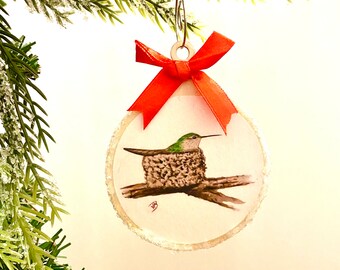 Bird Ornament - Hummingbird