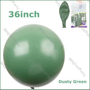 Palloncino gigante da 36 pollici, grande palloncino verde polvere, palloncino in lattice di eucalipto, addio al nubilato, matrimonio, baby shower, servizio fotografico per feste di compleanno