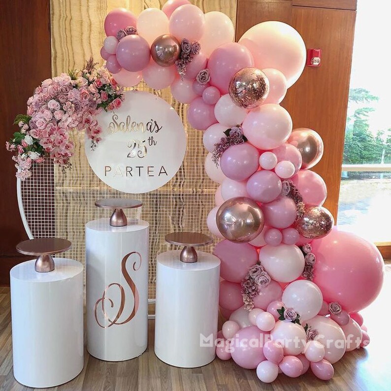 102pcs DIY Balloons Garland Arch Kit Macaron Baby Pink Peach | Etsy