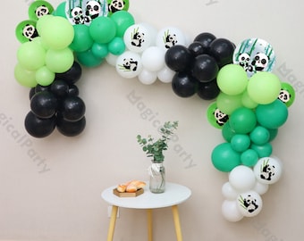 TDR- Set De Décoration De Fête à Thema Panda - Avec Cartes D'invitation - 46 Pièces