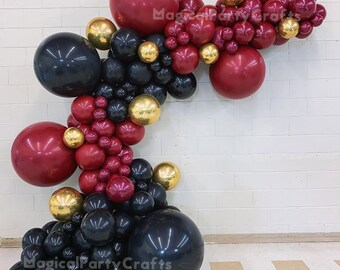 Ovanda Set 35 Palloncini Rosso E Blu – 12 Pollici In Lattice Con Coriandoli E Nastro Per Feste E Matrimoni