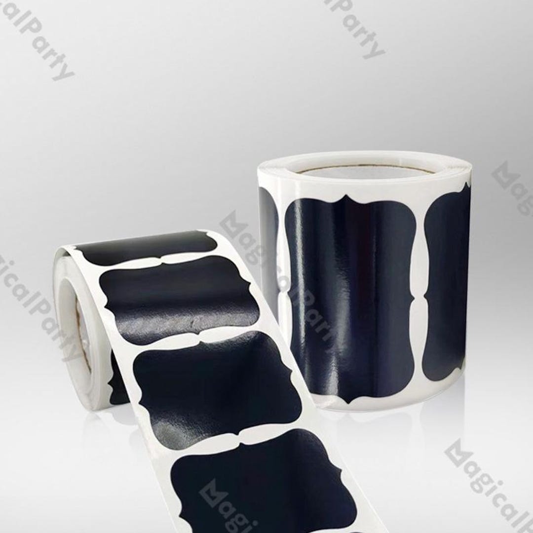 1 Roll 120pcs Kitchen Blackboard Sticker Erasable Chalkboard Labels ...