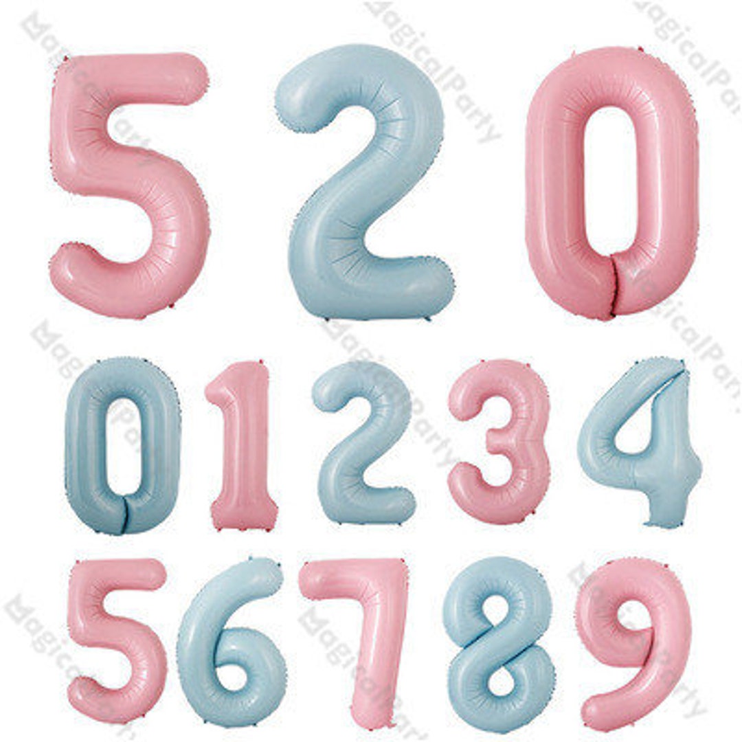 Foil Palloncini Numeri 9 Blu 40" (101cm), Gonfiabili Elio O Aria - Foto 4