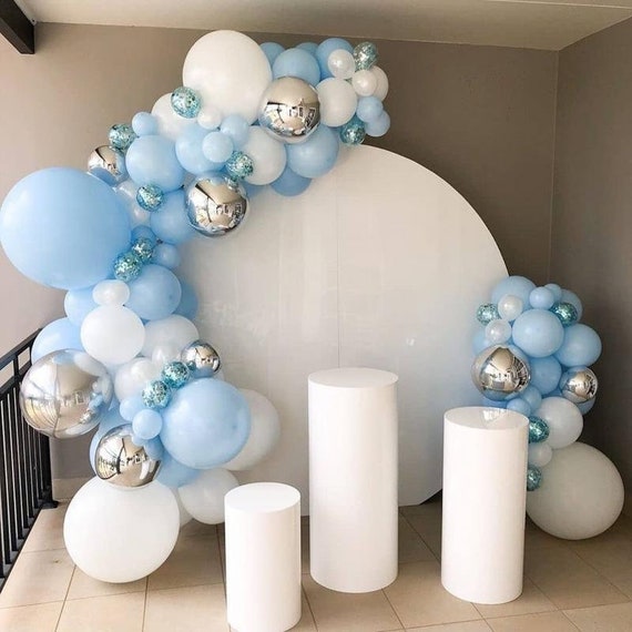 110pcs blue white latex Balloon Garland baby shower Wedding | Etsy