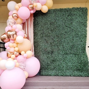 95PCS Peach Baby Pink WHITE Pastel Macaron Balloon Garland Arch Wedding Baby Shower Party Backdrop Wall Balloons Decor