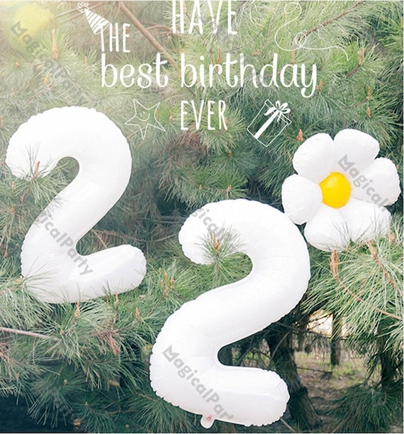 Mini mylar number balloons deals