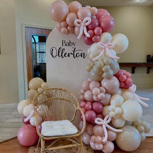 154pcs Pastel Balloon Arch Retro Smoke Brown Pink Balloons Baby Shower Gender Reveal Kids Birthday Bride Wedding Graduation Party Decor