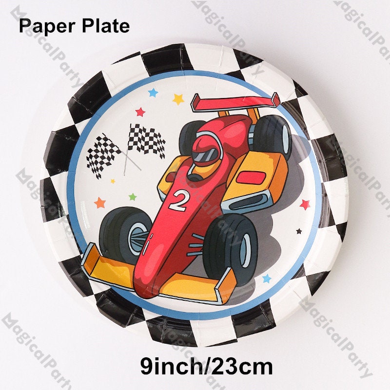 Kit Completo Festa Costruzione Camion - 124 Pezzi Con Piatti, Tovaglioli E Tovaglie A Tema Pneumatici - Foto 5