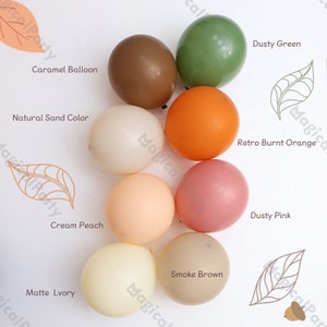 Retro Dusty Green Brown Orange Beige Matte Latex Balloons Garland Arch Set Baby Shower Birthday Adult Wedding Bride Baptism Decor