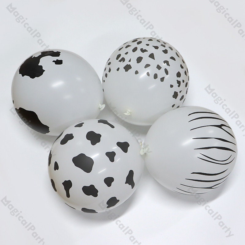 Set R -Ballons en Latex avec confettis d'animaux, 12 pouces, 10 pièces, fournitures de fête