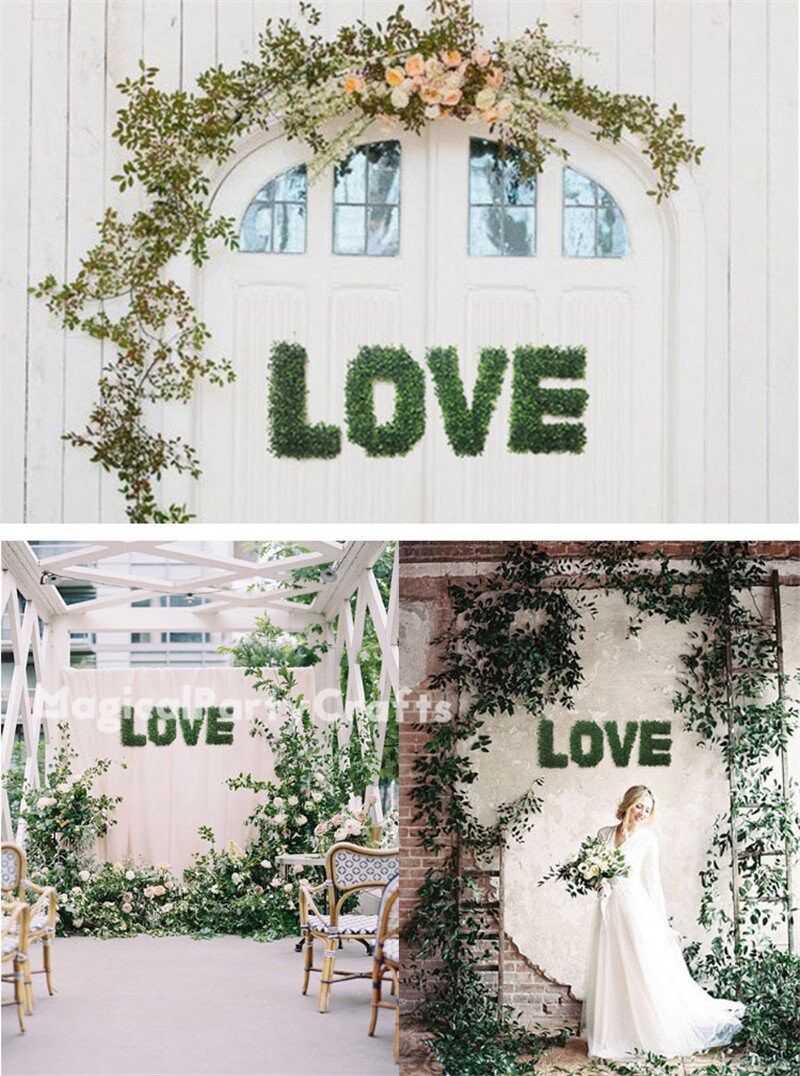 Greenery LOVE Engagement Party Background Wedding Hang Wall | Etsy