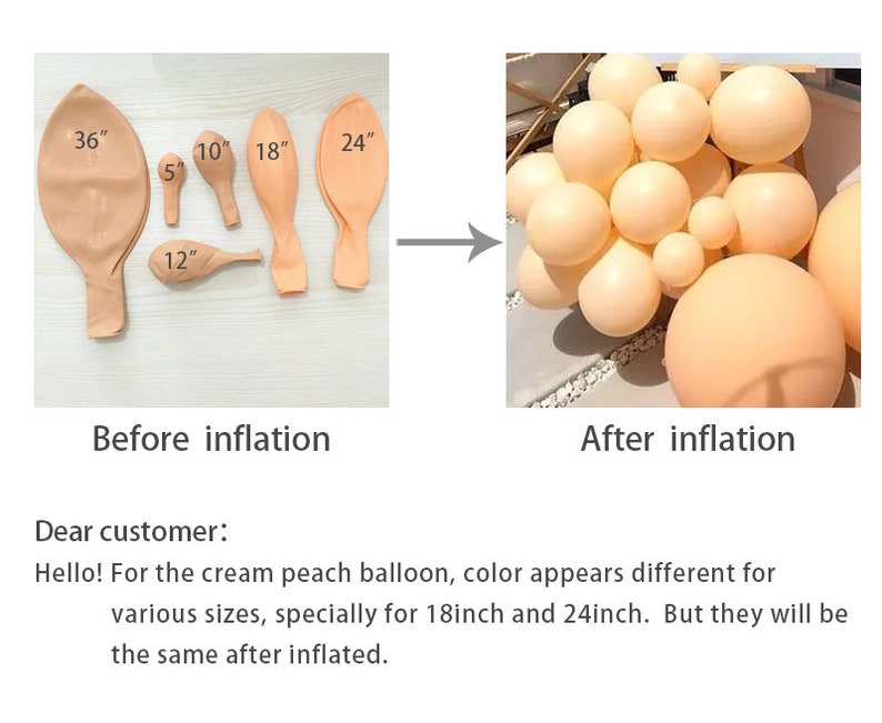 DIY 82pcs Double Cream peach White balloon garland kit Blush balloon arch Wedding Backdrop Birthday Party bridal shower latex Decoration image 8