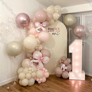 108/114pcs Retro Balloon Garland Kit,Dusk pink, Natural Sand,Champagne Balloons Baby Shower, Bridal Wedding,Bachelorette Party Decoration