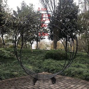 Round Metal Wreath Frame 5 Ft Etsy