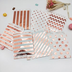 25pcs 13-18cm in biancolino di carta rosa in carta di carta di serie Graduation Thanksgiving Regalo confezione Sala da dessert Al forno Snack bag Un flesse