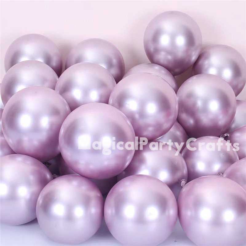 Palloncini Rosa Metallizzati 100pz - 5 Pollici, Lattice Cromato Per Feste E Eventi - Foto 6