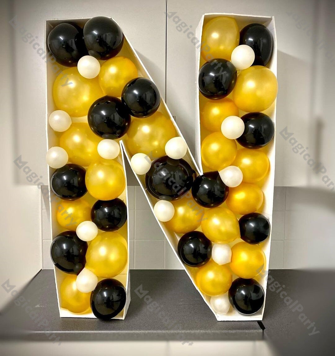 PRE-CUT Mosaic Letter Balloon Frame Gaint A-Z Foam Board Balloon