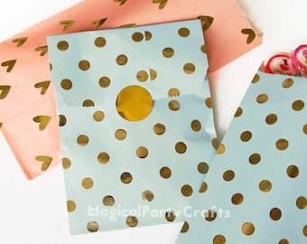 12 * 22,5 cm Folie grau Punkt Papiertüte 25 Stück Candy Tüte Grand Event Thanksgiving Jubiläum Geschenktüte Gold Rose Herz grau Huhn Reis Wrap Tasche