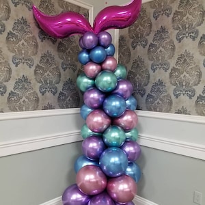 49 unids DIY sirena globo ArchTail globo guirnalda Set Kit de herramientas para la fiesta de la sirena boda bebé cumpleaños fiesta decoración