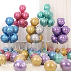 12inch Metallic Latex Ballon Chrom Gold Silber Kupfer Chrom Ballon Folie Ballon Dekoration Hochzeit & Engagement Geburtstag Party Erde Tag