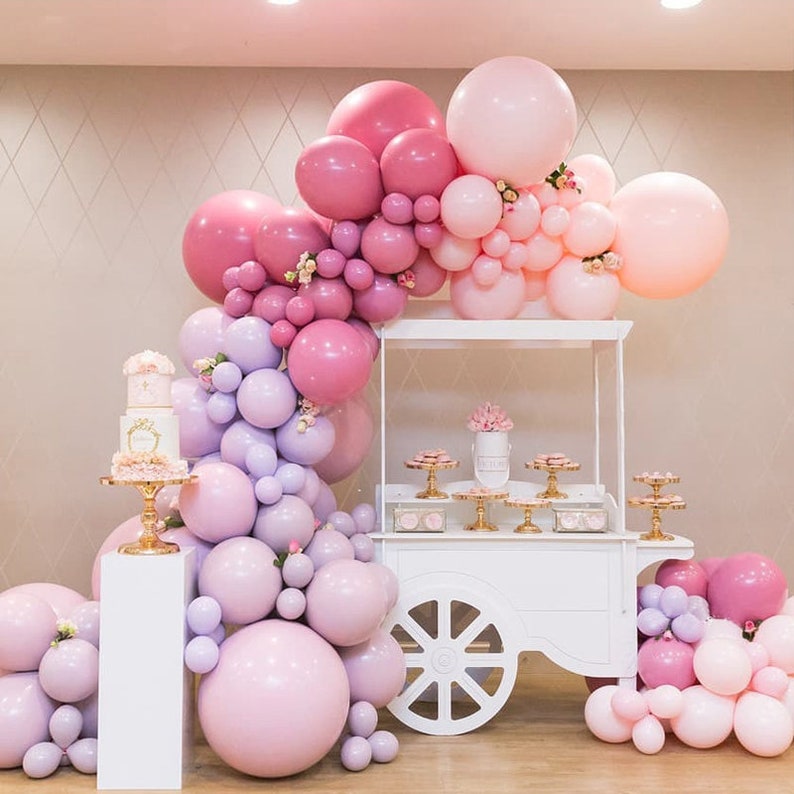 137 Pink Purple Peach Balloon Garlands Wedding Party Wedding - Etsy
