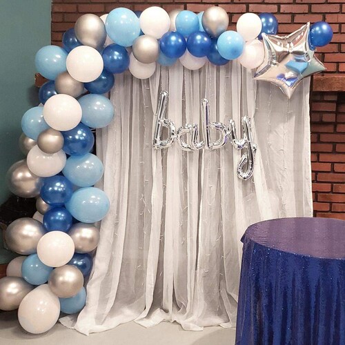 124pcs/set Macaron Blue Pastel Balloons Garland Arch Kit | Etsy