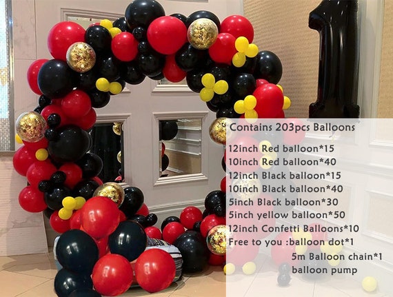 Red & Black Polka Dot DIY Balloon Garland Kit – Lushra