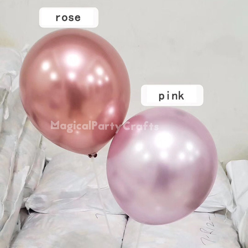Ballonnen, roségoud, 100 stuks, roségoud, 30,5 cm, latex ballonnen, voor verjaardag, bruiloft, festival, jubileum, decoratie