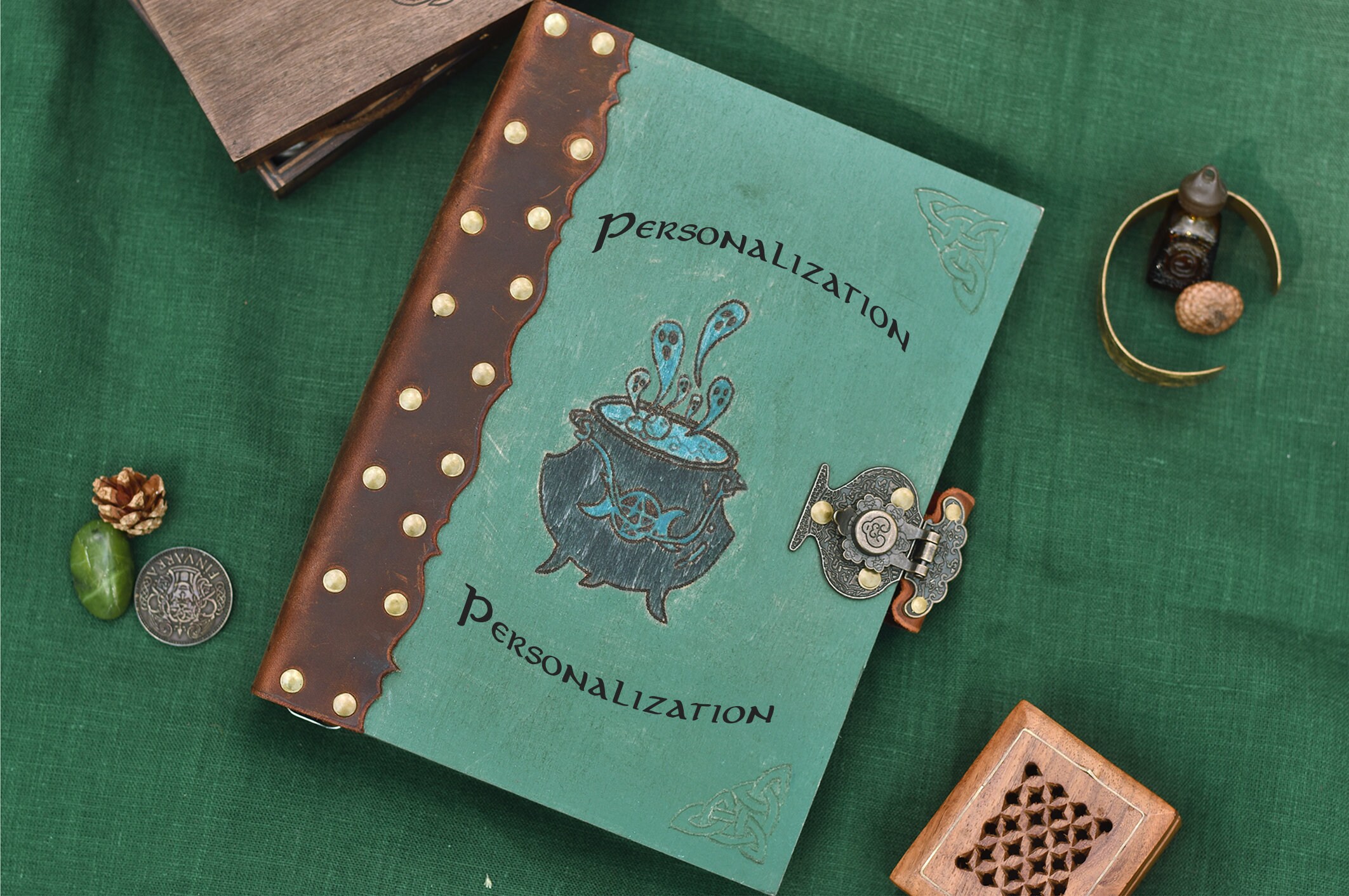 Custom book of shadows witch grimoire journal Personalized Etsy