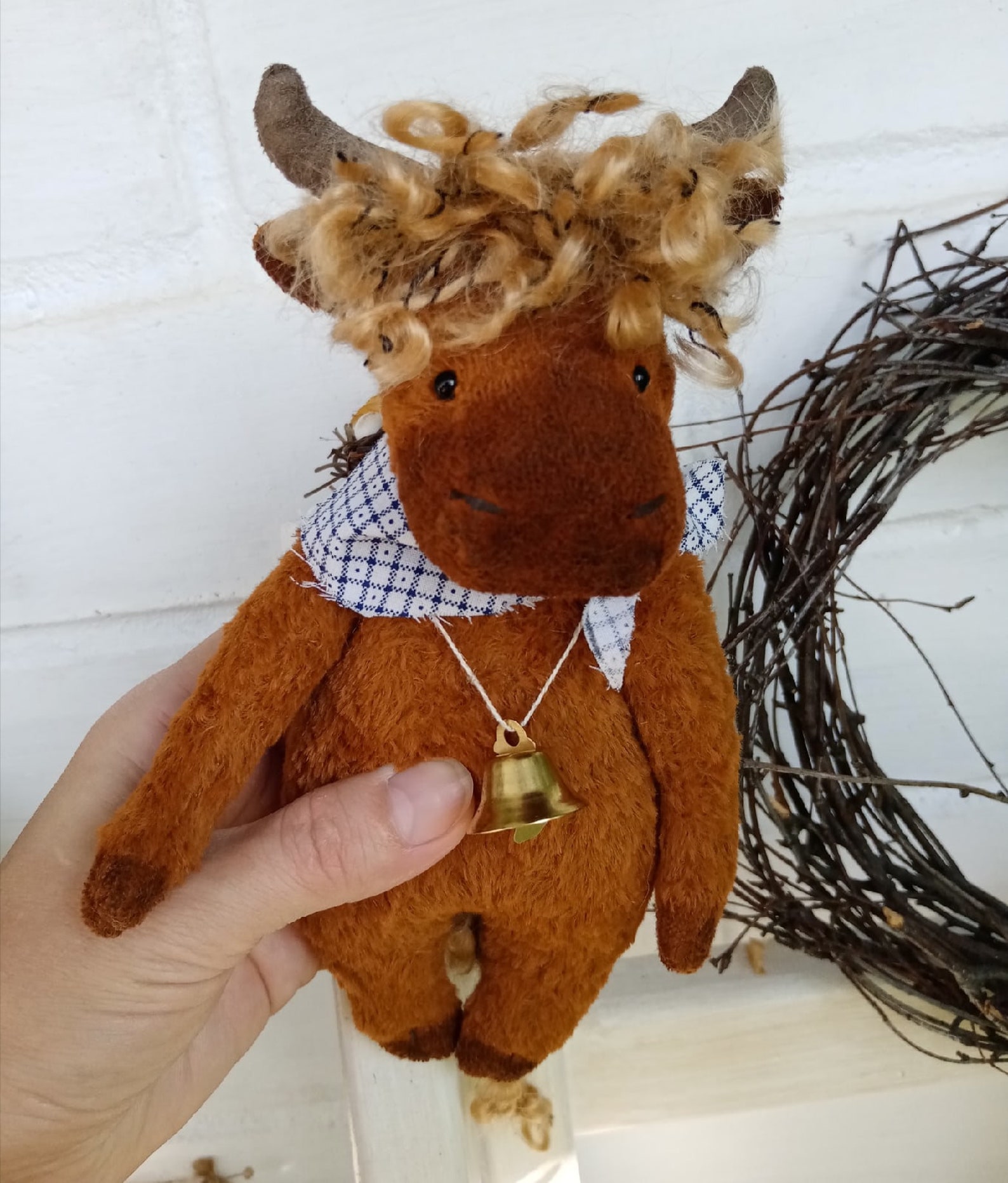 Highland cow plush toy Stuffed animals cow | Etsy