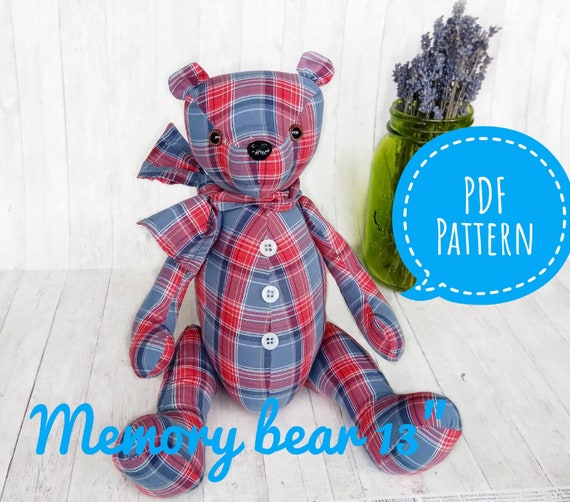 memory stuffed animals pattern