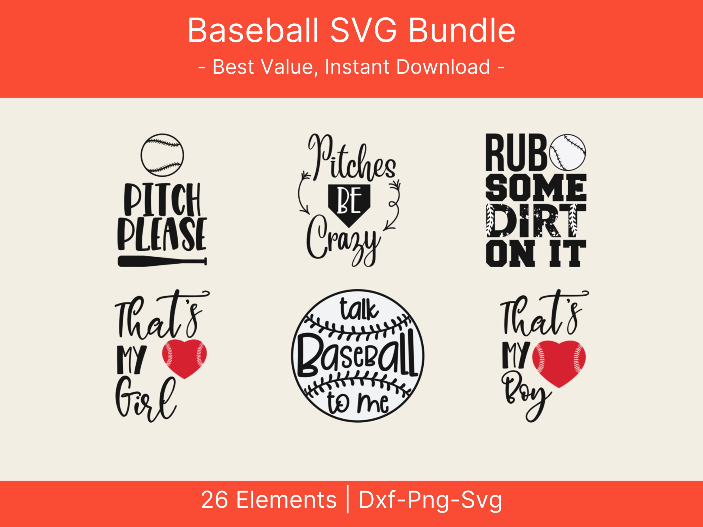 Baseball SVG Bundle Baseball SVG Baseball PNG Baseball - Etsy