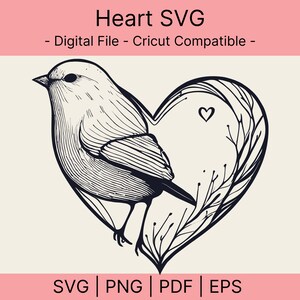 Coeur Svg, Svg oiseau